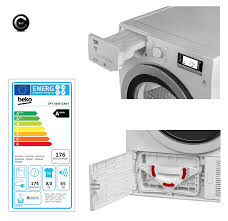 Uscator de rufe beko dpy8506gxb1, pompa de caldura, 8 kg, 16 programe, clasa a+++, optisense, smart dry, baby protect auto off auto off uscatorul de rufe se inchide automat la sfarsitul etapei de uscare in cazul in care nu exista nici o alta selectie in urmatoarele 10 minute de la. Uscator Cu Condensare Beko Dpy8506gxb1 Consum Foarte Mic Cum Aleg Electrocasnicele Si Electronicele
