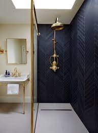 12 Small Bathrooms That Inspired My Renovation Living After Midnite Blue Bathroom Decor Gold Bathroom Bathroom Interior Design