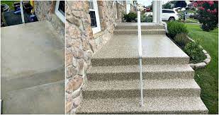 Concrete Steps Graniflex Resurfacing Philly Concrete Steps Concrete Exterior Remodel
