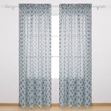 Maybe you would like to learn more about one of these? Deconovo Transparent Voile Drapes Floral Pattern Sheer Curtains Rod Pocket Sheer Panels For Nursery 52x95 Inch Grey Set Of Sheer Curtains Curtains Sheer Drapes