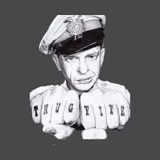 Black And White Barney Check Out This Awesome Barney Fife Is Thug Life Design On Teepublic Barney Fife Don Knotts Barney