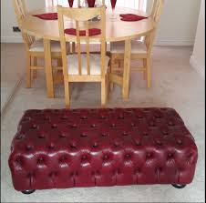 Extra Large Real Leather Chesterfield Vienna Coffee Table Footstool Ottoman Home Furniture Diy Furniture Leather Coffee Table Footstool Leather Footstool This piece was custom made for a very large living room in a hamptons home.