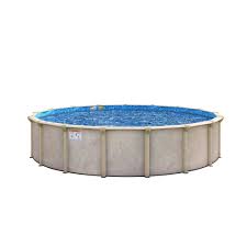 Challenger Manufacturing Floridian 30 Ft 52 In Deep Round Above Ground Pool Package With 7 Deep Above Ground Pools Round Above Ground Pool Above Ground Pool