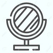 Black mirror shows the side effects of such addictions. Mirror Line Icon Small Standing Mirror Vector Illustration Isolated On White Round Makeup Mirror Outline Style Design Designed For Web And App Eps 10 Royalty Free Cliparts Vectors And Stock Illustration Image 138785396