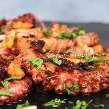 Haitian Style Spicy Grilled Octopus Recipe Tchakayiti Recipe In 2020 Octopus Recipes Grilled Octopus Recipes