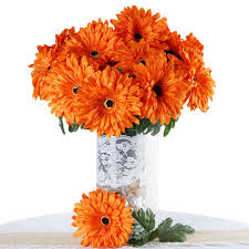 And although a cascading wedding bouquet may look difficult to make, i am here to show you in lily bridal wedding artificial 5 pcs nearly natural artificial lillies flowers. Efavormart 28 Artificial Gerbera Daisy Bushes For Diy Wedding Bouquets Centerpieces Arrangements Party Home Decorations 10 Colors Walmart Com Walmart Com