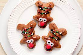 Gingerbread men cookie cutters also make these adorable reindeer. How To Decorate Gingerbread Reindeer Allrecipes