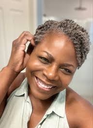 4c Twist Out Salt and Pepper Gray Natural Hair