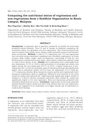 However it should be noted that if you intend to apply to a public university, you would have to wait another 6 months, putting the grand total at 24 months. Pdf Comparing The Nutritional Status Of Vegetarians And Non Vegetarians From A Buddhist Organisation In Kuala Lumpur Malaysia