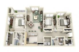 3 Bedroom Apartment House Plans House Layouts Apartment Floor Plans Apartment Layout
