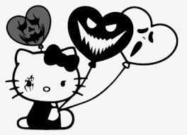 A collection of the top 30 hello kitty punk wallpapers and backgrounds available for download for free. Hellokitty Kitty Creepy Cat Ballons Goth Emo Hd Png Download Kindpng