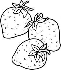 Three Strawberries Coloring Page Super Coloring Fruit Coloring Pages Free Printable Coloring Strawberry Color