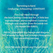 Ashley hall is a writer and fact checker who has been published in multiple medical journals in the field of. Parenting With Joy Parenting Is Hard Confusing Exhausting Constant You Know It S Easy For Me To Forget Just How Insane Parenting Can Be When You Have Two Jobs School Activities Whining