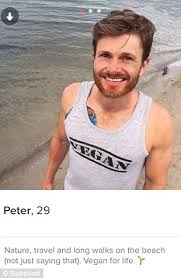 Find likeminded and conscious singles with the same vegan/ vegetarian lifestyle! Vegan Men Get Double The Matches On Tinder Says Peta Daily Mail Online