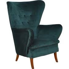 Shop with afterpay on eligible items. Vintage Velvet Wingback Armchair 1950s Design Market