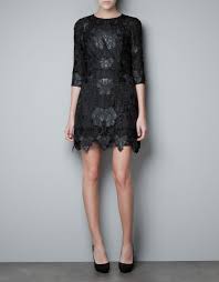 Combined Lace And Leather Dress Dresses Woman Zara United States Fashion Leather Dress Women Dresses