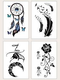 Dreamcatcher Temporary Tattoo Sticker 4sheets Tattoo Stickers Temporary Tattoo Stickers Tattoo Template