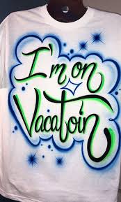 I M On Vacation Airbrush T Shirt Rhett And Link Etsy In 2020 Airbrush T Shirts Online Gift Shop Pop Culture Fashion