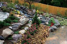 Terraced Rock Garden Rock Garden Design Rock Garden Waterfalls Backyard