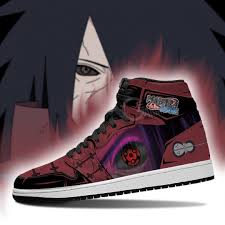 See more ideas about madara uchiha, uchiha, naruto art. Madara Shoes Rinnegan Mangekyou Jordan Sneakers High Top Anime