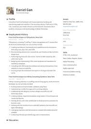 Tips and examples of how to put skills and achievements on a web developer resume. Front End Developer Resume Examples Guide Pdf Web Daniel Gan Gymnastics Instructor Front End Web Developer Resume Resume Fashion Merchandising Resume Sample Resume Regulatory Affairs Associate Free Fillable Resume Templates Mba Finance