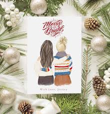 The paper you use will determine how sturdy your box will be. Personalized Best Friends Female Christmas Greeting Card In 2021 Christmas Greetings Christmas Cards Personalised Christmas Cards