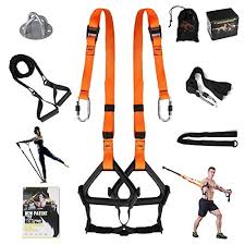 Moulyan Bodyweight Resistance Training Straps Complete Home Gym Fitness Trainer Kit For Full Body Workout Easy S Home Gym Full Body Workout Resistance Training