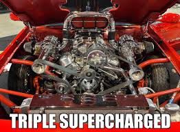 Triple supercharged BIG BLOCK… ridiculous setup 🤓😳