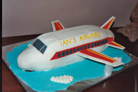 A big white airplane cake that is perfect for a big party. Airplane Cakes Decoration Ideas Little Birthday Cakes