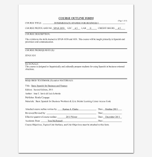 Course Outline Template Word Beautiful Course Outline Template 10 Samples For Word Pdf Format In 2020 Project Management Courses Essay Examples Words