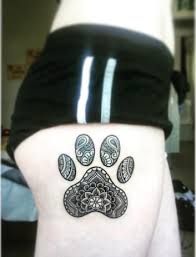Dog paw print tattoo.yes the paw print is a dogs actual print. Top 30 Paw Print Tattoos Amazing Paw Print Tattoo Designs 2019