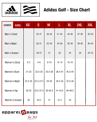 Adidas Golf Clothing Size Chart Adidas Golf Fit Guide