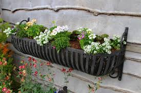 Doitool 4pcs rail planter box bracket window flower box bracket holders fence hanging plant pot holder for balcony. Trough Planter Wall Brackets