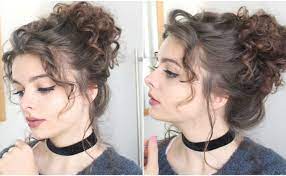 Giant Messy Curly Bun Tutorial Http Rnbjunkiex Tumblr Com Post 157432031037 More Messy Curly Hair Curly Bun Hairstyles Messy Curly Bun