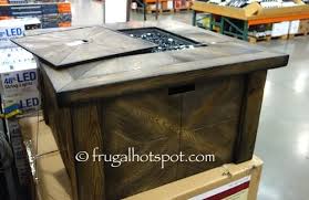 Costco Sale Global Outdoors Faux Wood Fire Table 299 99 Fire Table Faux Wood Firewood