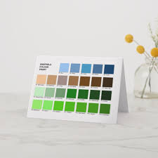 Sheffield Colour Chart Greeting Card