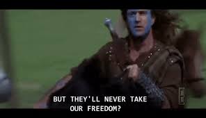 Top free images & vectors for braveheart gif in png, vector, file, black and white, logo, clipart, cartoon and transparent. Awesome Gif Image Mel Gibson Freedom Gif