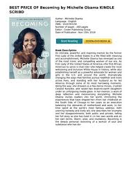 Load more similar pdf files. Best Price Of Becoming By Michelle Obama Kindle Scribd By Elly Moore 7401 Issuu