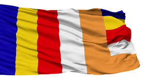 Flying Buddhist Flag Which Was Stock Footage Video 100 Royalty Free 1664383 Shutterstock
