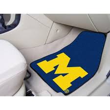 Michigan Wolverines Carpet Floor Mats Car Mats Car Floor Mats Printed Carpet