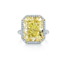 Fancy Intense Yellow Diamond Ring Tiffany Yellow Diamond Engagement Ring Yellow Diamond Rings Fancy Yellow Diamond