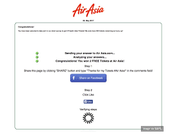 Booking period from 13th unitl 19th march 2017. Beware Emirates Airasia Are Not Offering Any Free Tickets