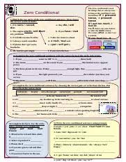 3 zero conditional exercise 1. Zero Conditional Exercises Answers Doc Ex 1 1 C Rains 2 F Starts 3 E Get 4 D Feel 5 A Die 6 G Am 7 B Have Ex 2 1 Heat Boils 2 Appears Press 5 Course Hero