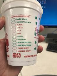 Maybe you would like to learn more about one of these? Dunkin Donuts Coffee Cup Uses Splenda Brand Name But Blue Sweetener For Equal And Pink Sweetener For Sweet N Low Mildlyinteresting