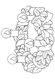 Coloriage Couronne Noel Bougies Coloriage Noel Pages De Coloriage Chretien Coloriage