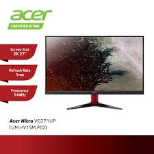 Here are all monitors that support a refresh rate of 144hz or higher, including 165hz and 240hz. New 2019 Acer Nitro 27 2k Wqhd Led Gaming Monitor Vg271up Vg271u P Ips 144hz 1ms Vesam Displayhdr 400 Freesync Shopee Malaysia