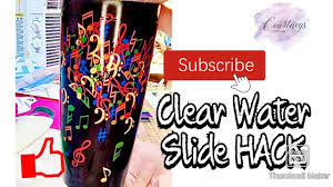 Clear Waterslide On Dark Cup Hack Youtube