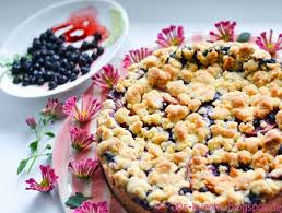 Pudding Blaubeer Streuselkuchen S Kuche