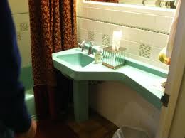 Price and stock could change after publish date, and we may make money from these links. Banjo Top Sink Rare Vintage Bathroom Sink With Integrated Long Curvy Counter Top