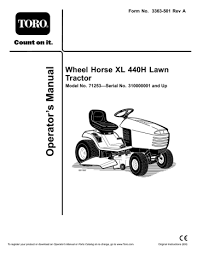 We did not find results for: Toro Xl 440h Lawn Tractor User Manual Manualzz